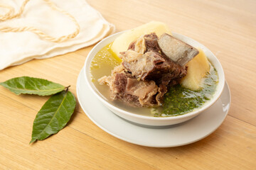 Traditional Colombian Beef Rib Soup