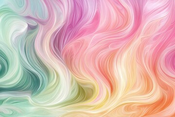 Obraz premium Dreamlike Pastel Horse Silhouettes — Swirling Manes and Tails in Abstract Romantic Brushstrokes