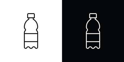 Water bottle icon. Outline symbol for Website UI