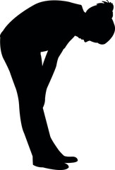 a girl body silhouette vector