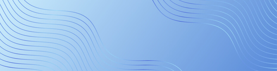 Abstract background with lines and waves. Web banner size. Element for design isolated. Vector background for brochure, flyer, poster. Blue gradient. Christmas background