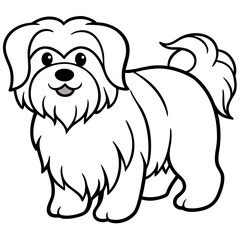 Coton de Tulear Dog Silhouette