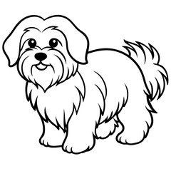 Coton de Tulear Dog Silhouette