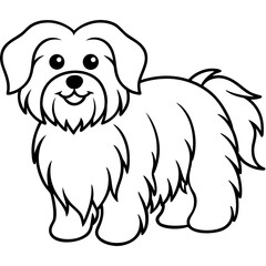 Coton de Tulear Dog Silhouette