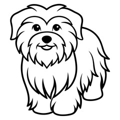 Coton de Tulear Dog Silhouette