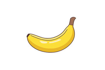 Banana — illustrative vector (vector-ready)