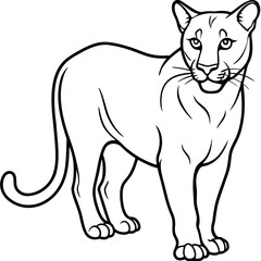 Cougar Silhouette Vector