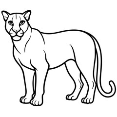 Cougar Silhouette Vector