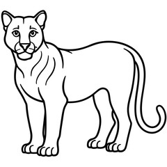 Cougar Silhouette Vector