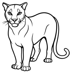 Cougar Silhouette Vector