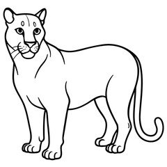 Cougar Silhouette Vector