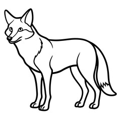 Coyote Silhouette Vector