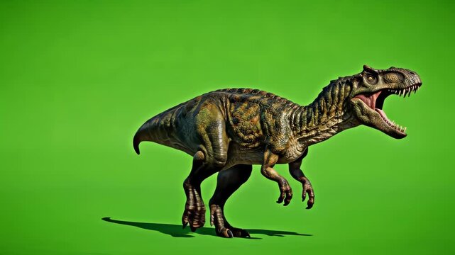 Baryonyx Dinosaur Green Screen Background Chroma Key