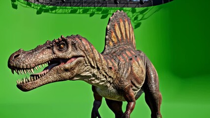 Dinosaur on Green Screen - Spinosaurus - Powered by Adobe