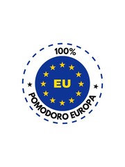 Stamp european union in Italian language 