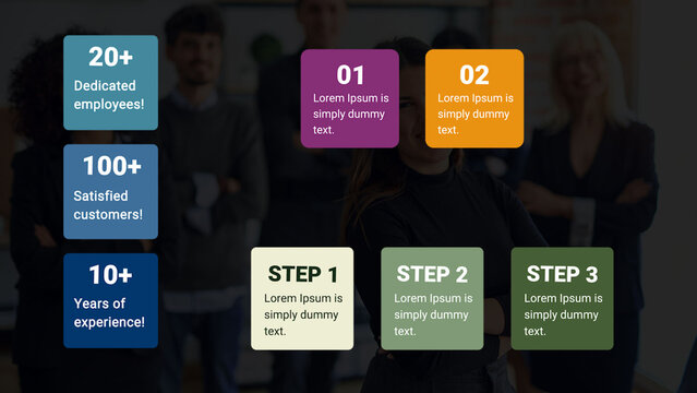 Mini Colorful Text Blocks