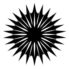 Abstract Radiant Vector Illustration &ndash; Clean Silhouette Artwork