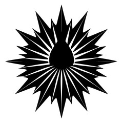 Abstract Radiant Vector Illustration – Clean Silhouette Artwork