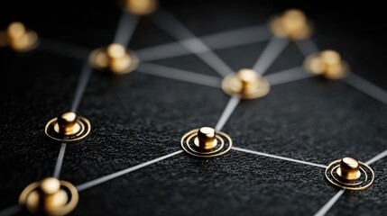 Business hierarchy structure displayed as a virtual screen mindmap or organigram demonstrating relations of order between members