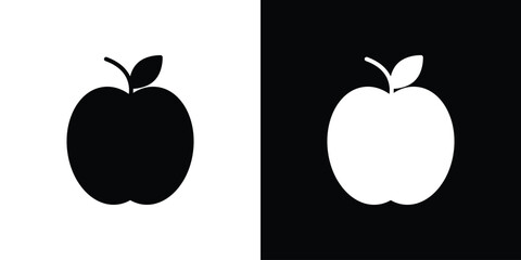 Apple icons in black and white shilhouette style for App Ui