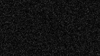 Fototapeta premium Rough white digital noise effect on a dark background, static texture and fine speckles resembling an old tv screen, filter overlay layer for video, photo, or graphic design projects
