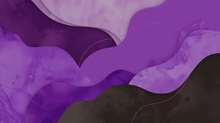 Luxury Mauve Purple Olive Green Paper Cutout Abstract &ndash; 2025 Premium Trend