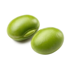 Obraz premium green beans isolated on transparent white background full depth of field clipping path