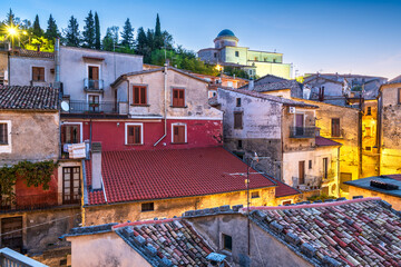 Morano Calabro, Italy Village Scene 1442