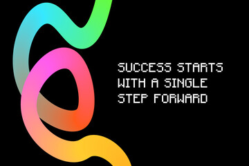 Abstract Gradient Ribbon Waves &mdash; Colorful 3D Curve Line Pattern Background. Gradient Ribbon Waves. Vector Squiggle Graphic Shapes. Abstract Color Lines Pattern.