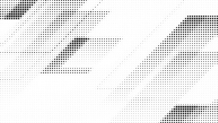 Minimal halftone diagonal line pattern with soft fading pixel dots creating abstract geometric motion effect, clean modern monochrome background ideal for posters digital layouts presentations  © gd-house
