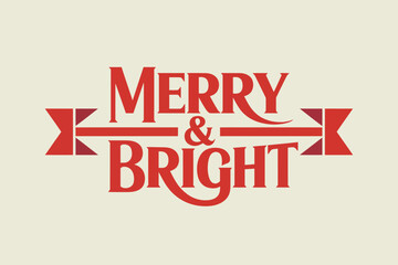 Obraz premium Merry and bright
