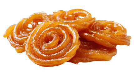 jalebi on white background 