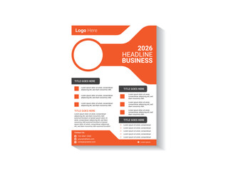 2026 Headline Business Flyer - Orange Corporate Template