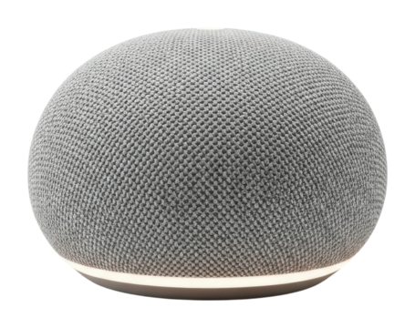 Smart speaker device home interior product design modern living isolated on transparent background