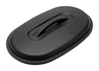 Innovative black container design product modern isolated on transparent background