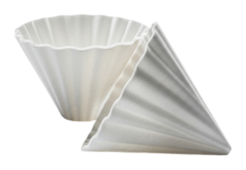 Coffee filter usage guide kitchen infographic home aerial brewing isolated on transparent background