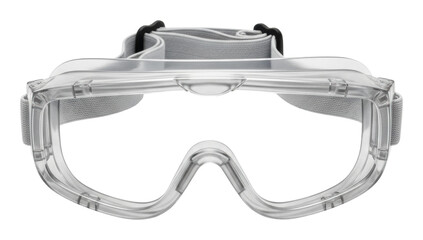 Protective safety goggles for industrial use workshop product clear isolated on transparent background