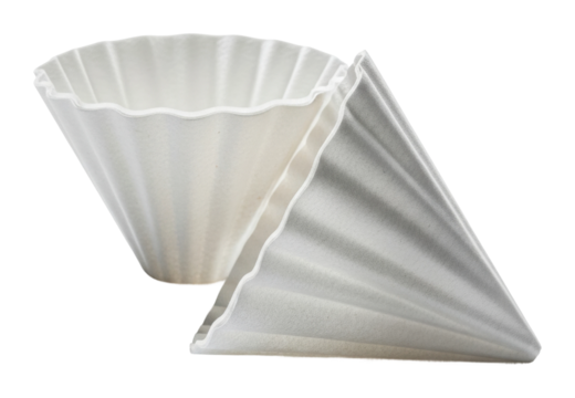 Coffee filter usage guide kitchen infographic home aerial brewing isolated on transparent background