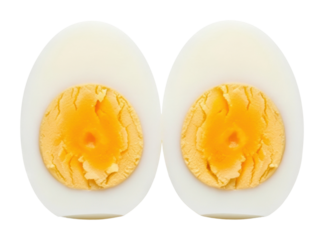 Cooking delicious hard boiled eggs kitchen food bright isolated on transparent background