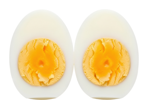 Cooking delicious hard boiled eggs kitchen food bright isolated on transparent background