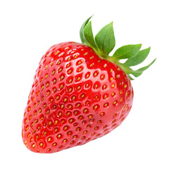 Strawberry fruit isolated on transparent background
