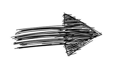 black arrow icon on white background. flat style. arrow icon, curved arrow sign. Vector Directional Arrow Illustration, Modern Graphic Pointer Icon, UI/UX Design Element, Simple Navigation Symbol