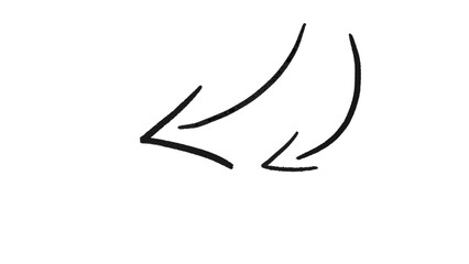 black arrow icon on white background. flat style. arrow icon, curved arrow sign. Vector Directional Arrow Illustration, Modern Graphic Pointer Icon, UI/UX Design Element, Simple Navigation Symbol