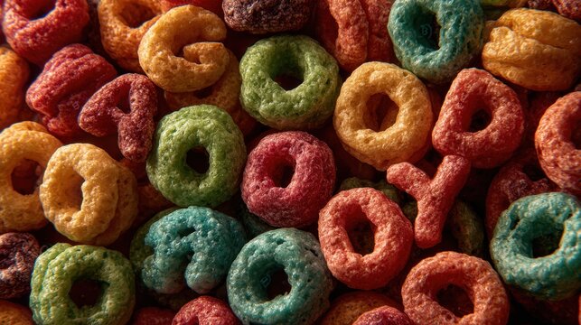 Cereal letters spell it's a good day in a bowl of milk, colorful and inspiring message for a fresh start
