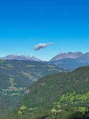 Scenic View of the French view of the mountains