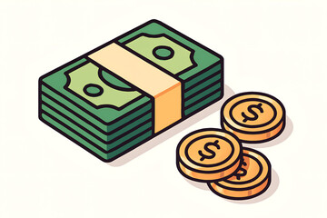 vector illustration of a dollar sign