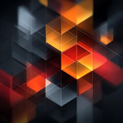 Abstract geometric design with vibrant colors and dynamic shapes for modern visuals.