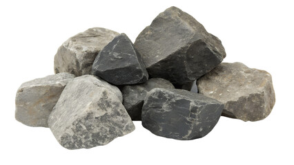 Obraz premium Pile of natural rocks for landscaping and garden design, perfect for adding texture and dimension