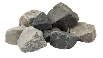 Pile of natural rocks for landscaping and garden design, perfect for adding texture and dimension