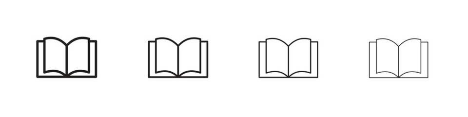 Book icons vector logo illustration simple design. Web UI design.